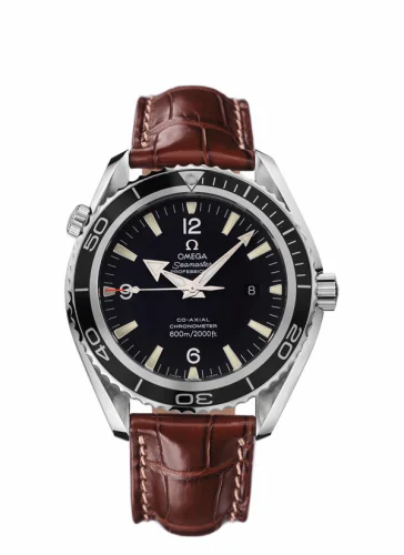 Omega Seamaster Planet Ocean 600M Co-Axial 45.5 Stainless Steel / Black / Alligator 2900.50.37 (29005037)